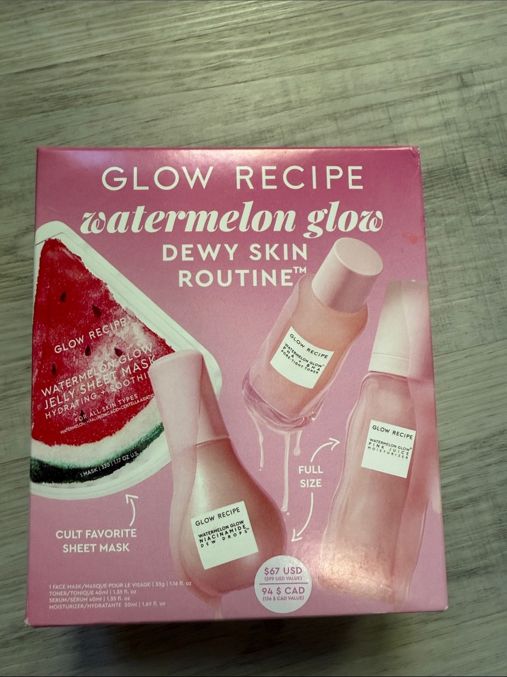 Glow Recipe Watermelon Glow Dewy Skin Routine - set of 4